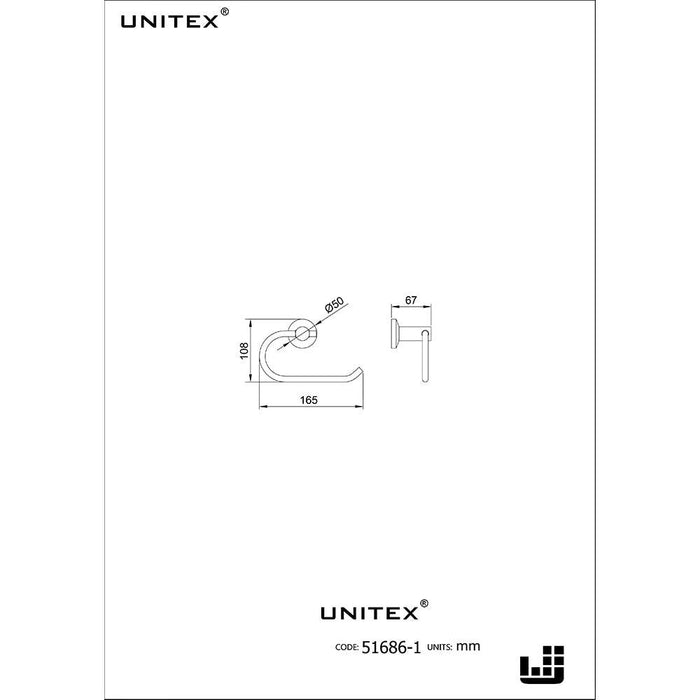 Porta Rollo de Papel Higiénico Inox 51686-1 - Unitex Store