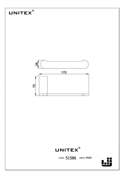 Porta Rollo Agata Cromo 51586C - Unitex Store