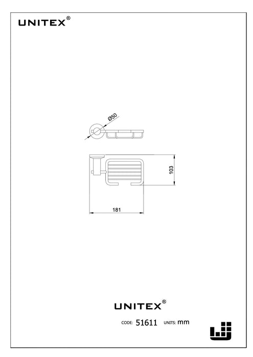 Jabonera Inox 51685 - Unitex Store