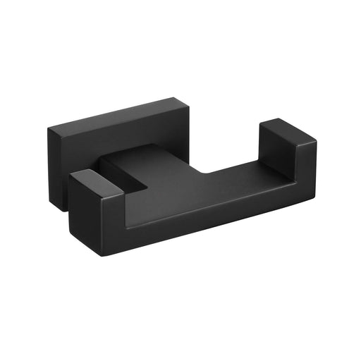 Percha de Baño Doble Negro Mate 51883B - Unitex Store