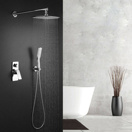 Monomando de Ducha al Muro con 2 salidas y accesorios de Ducha Cromado 730533C - Unitex Store